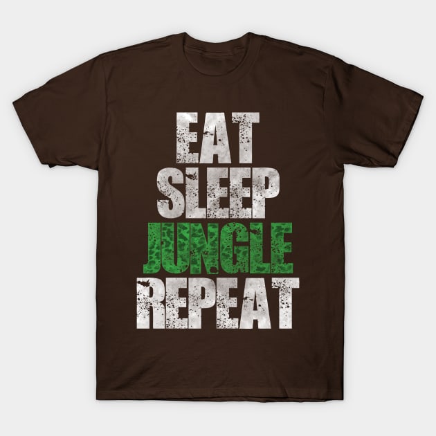 Eat Sleep Jungle Repeat T-Shirt by WinterWolfDesign